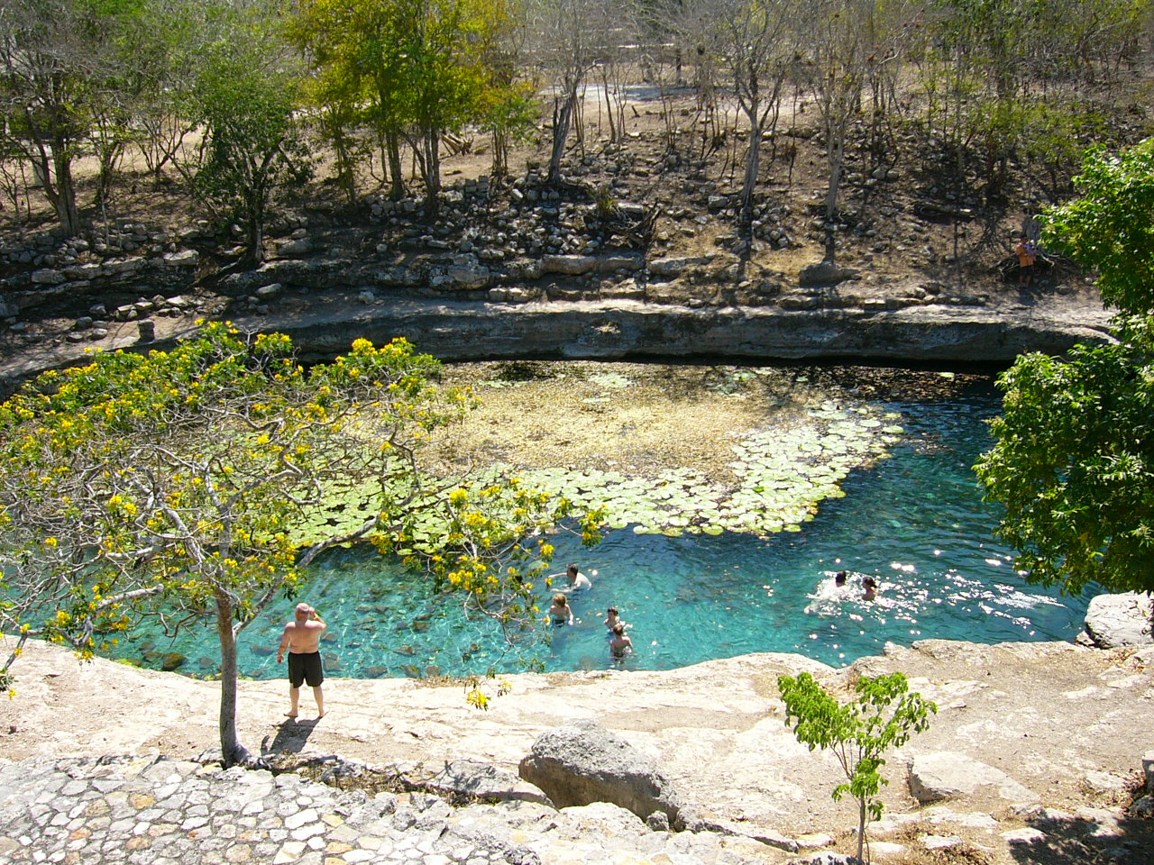 Cenote Xlacah, Dzibilchaltun Yucatan 2009.jpg